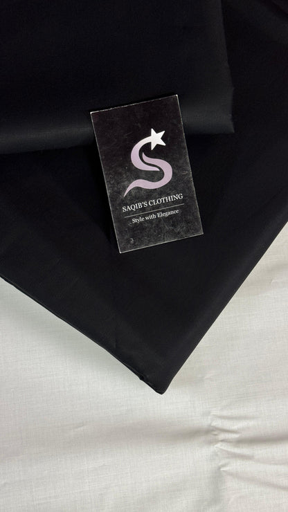 Premium Jet Black Cotton