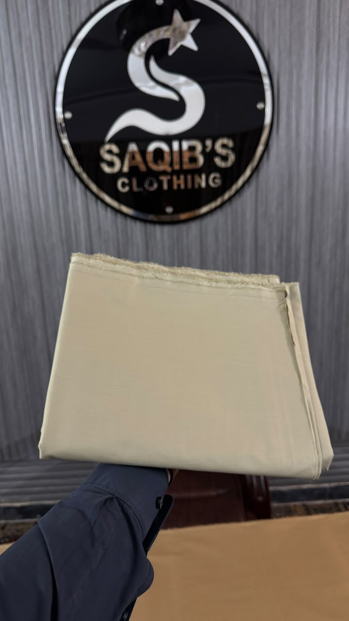 Premium Cream Beige Cotton