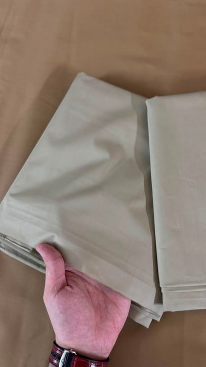 Premium Cream Beige Cotton