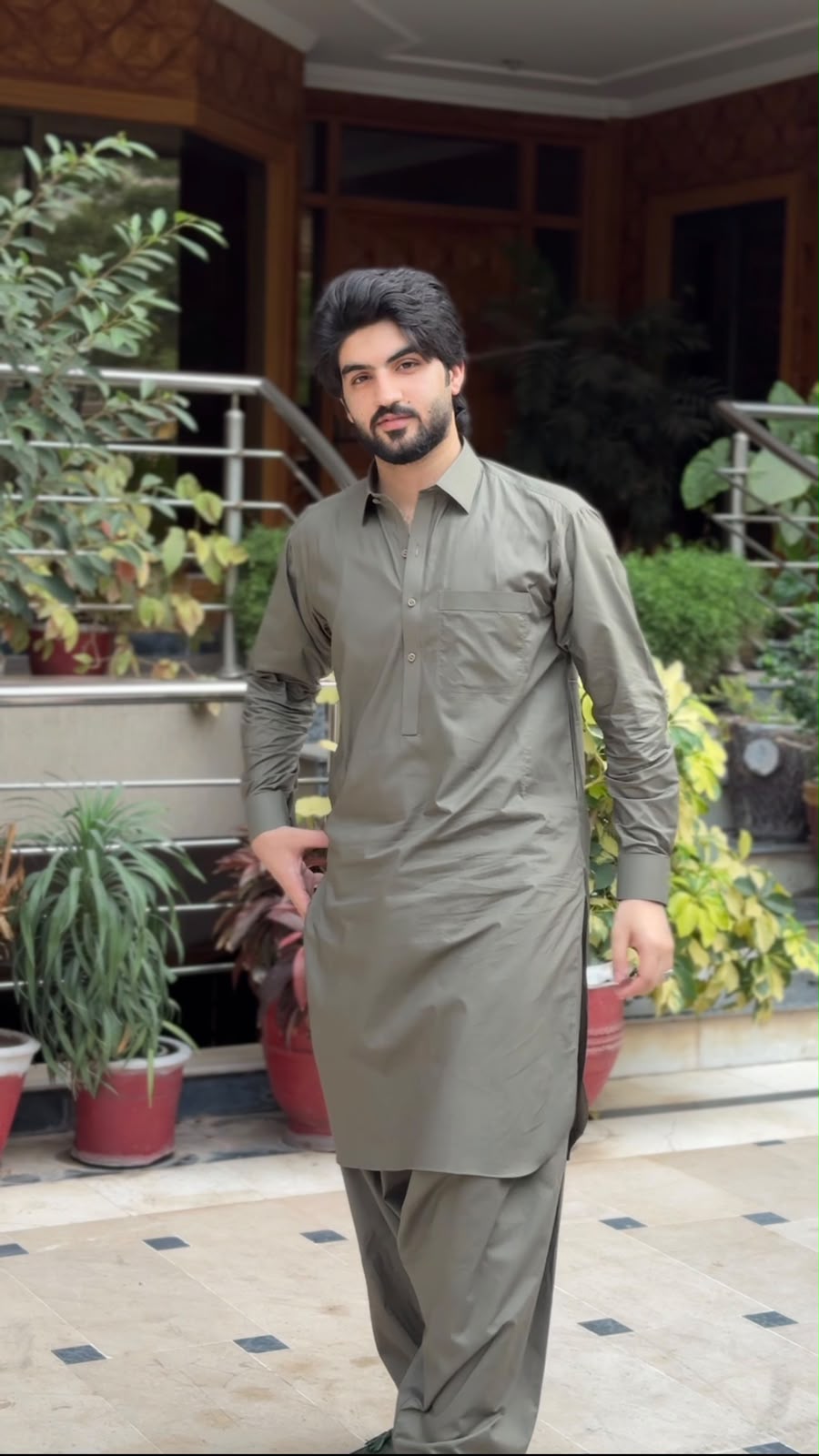 Premium Dark Olive Green Cotton